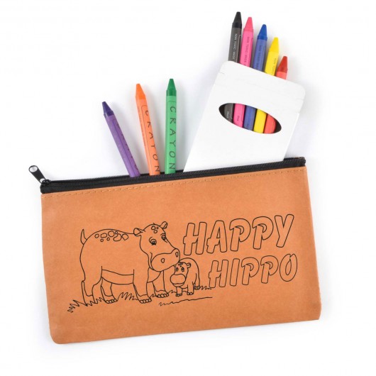 Kraft Pencil Case and Crayon Sets Print
